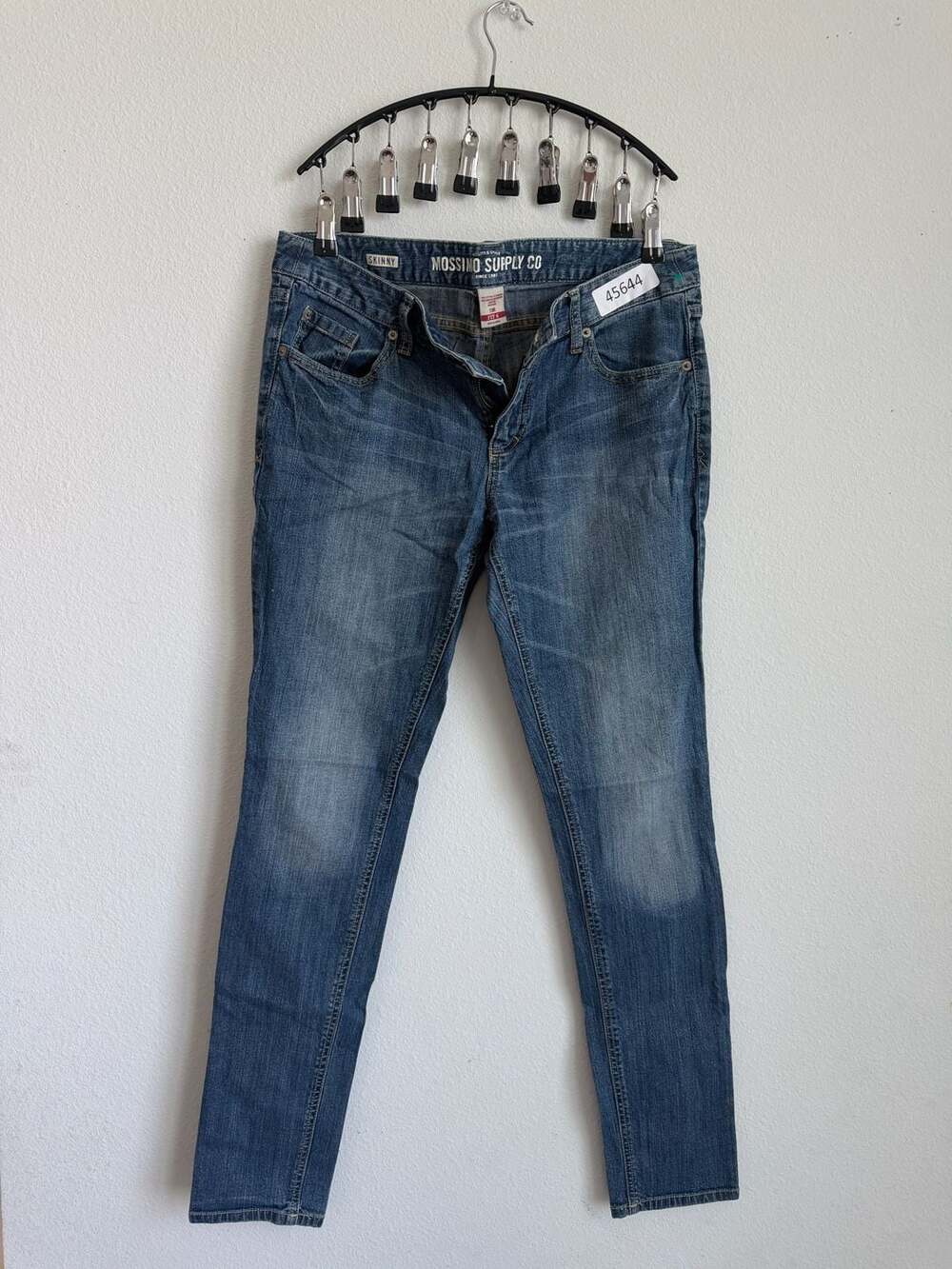 Mossimo Supply Co. Women's Skinny Stretch Denim Jeans Blue Sz 13
